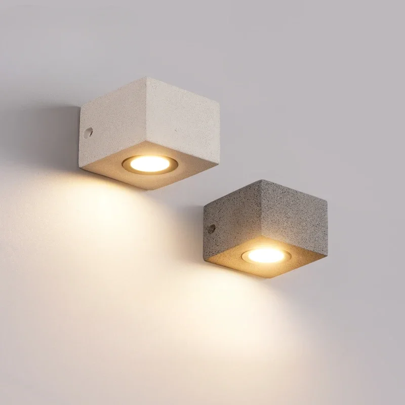 Concrete micro-cement terrazzo wall lamp industrial wind waterproof lamp