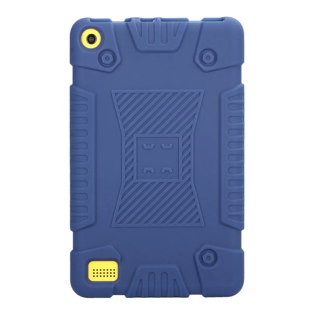

Anti-Drop Silicone Case For 7Th Gen Fire 7 2017 Lightweight Shockproof Cover With Grip Texture All-Ports Access