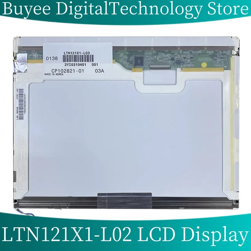 Original LTN121X1-L02 12.1'' Laptop LCD Screen Panel LTN121X1 L02 LED Screen Panel 1024×768 Display Monitor Replacement