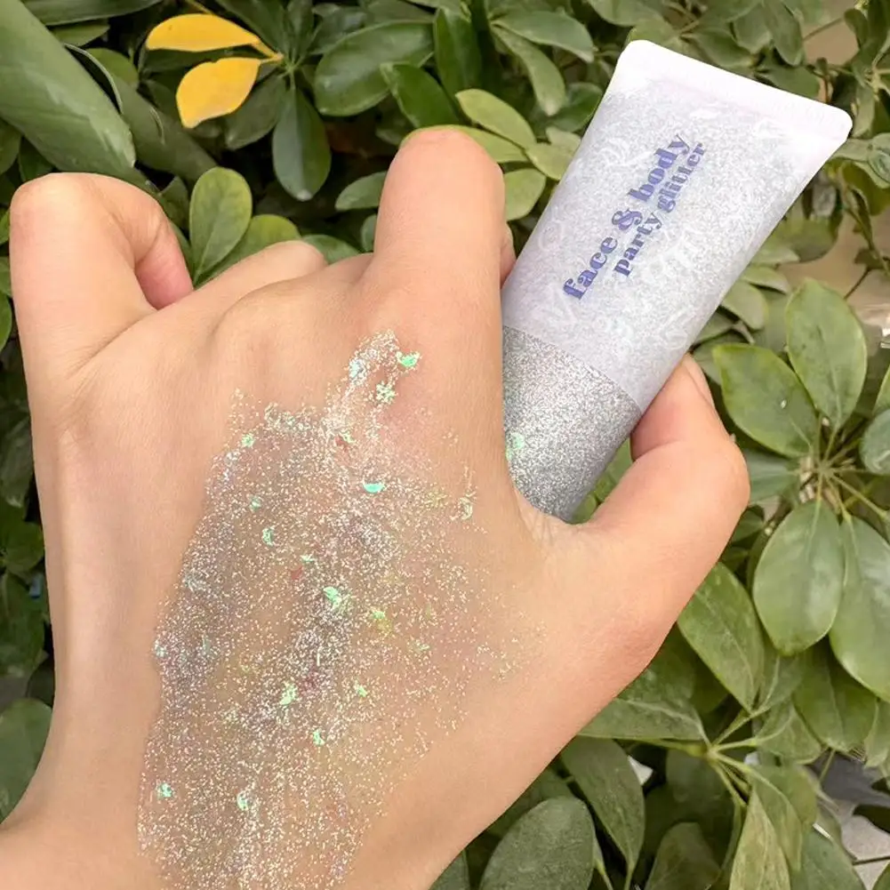 Neues Meerjungfrau-Pailletten-Körperglitzergel – langanhaltender Glanz für Karneval, Partys, Festivals und Bühnenaufführungen für Mädchen