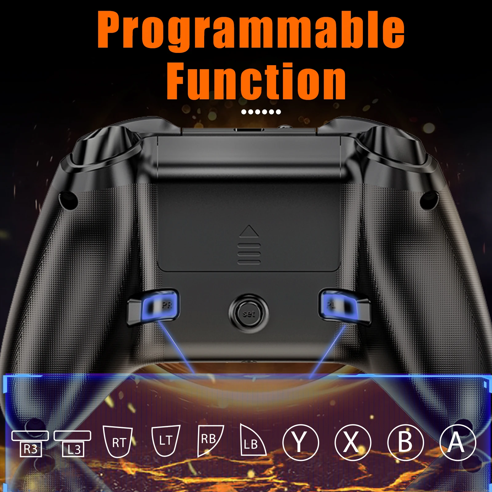 Controller wireless sostitutivo per Xbox One, controller joystick per gamepad wireless WIFI con doppia vibrazione a 6 assi e batteria ricaricabile compatibile con Xbox one X/S PC/Android/IOS