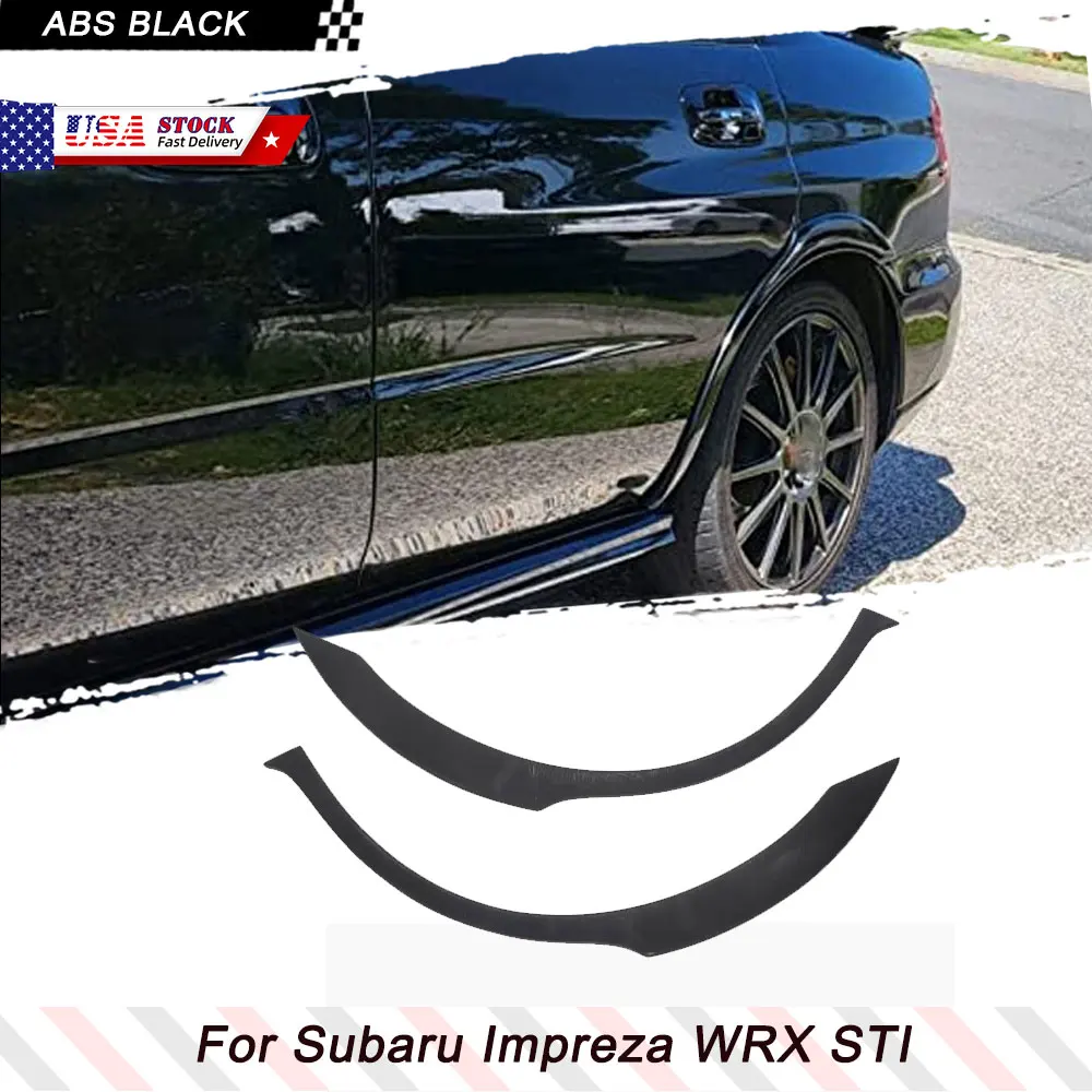 

For Subaru Impreza STI WRX 2002-2009 Car Rear Wide Wheel Arch Fender Flares Trim Rear Wide Fender Flares 2PCS Racing Body Kits