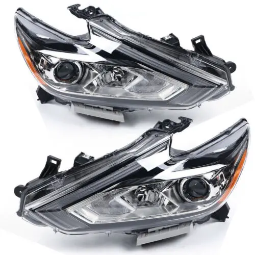 

For 2016 - 2018 Nissan Altima Sedan Headlights Headlamps 1 Pair Left+Right Side