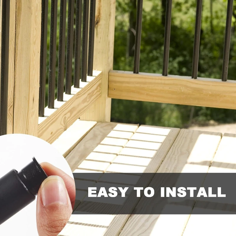 Outdoor Stair Railing Renovation Ramp Balustrades Metal External Corridor Handrails Side Mounting Ramp Tube Stairs Accessories