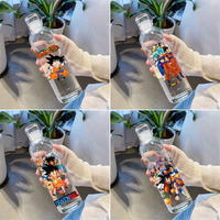 500ml Dragon Ball Son Goku Water Bottle Anime Large Capacity Plastic Sports Water Cup Kids Outdoor Portable Drinking Tools Gifts