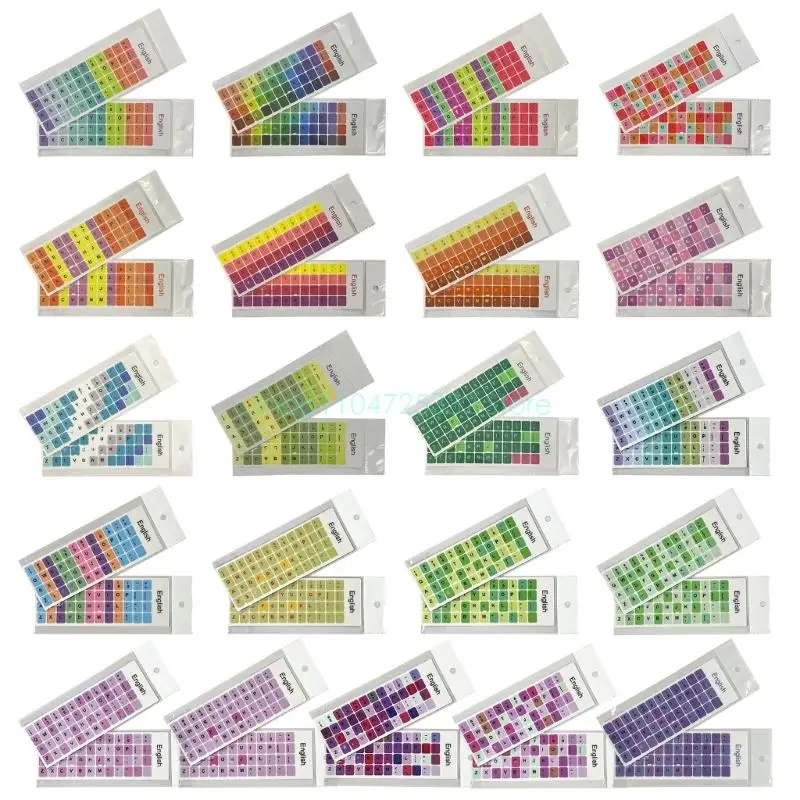

Quality PVC English Keyboard Sticker in Various Colors Easy to Apply, Durable