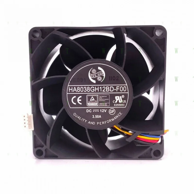 

H 1 шт. HONG HUA вентилятор HA8038GH12BD-F00 DC 12 В 8038 8 см 4-контактный инвертор охлаждающий вентилятор