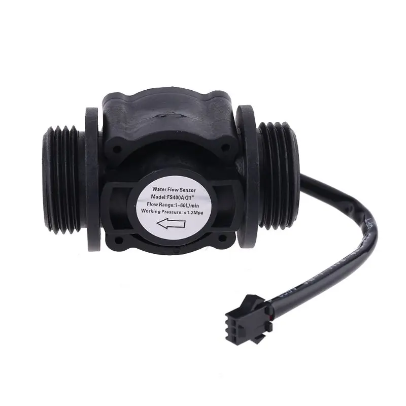 Flow Meter Waterproof Pressure Resistant Flow Sensors Water Flow Hall Effect Sensor Switch Flow Meter Counter 1-60L/min