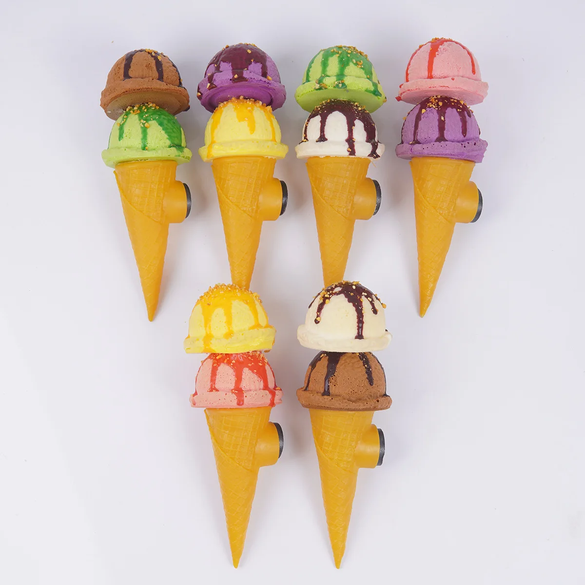 

Artificial Double Ball Ice Cream Cone Model Ice Cream Dessert Shop Ornaments Fake Food Simulation Food Decoration Home Decor