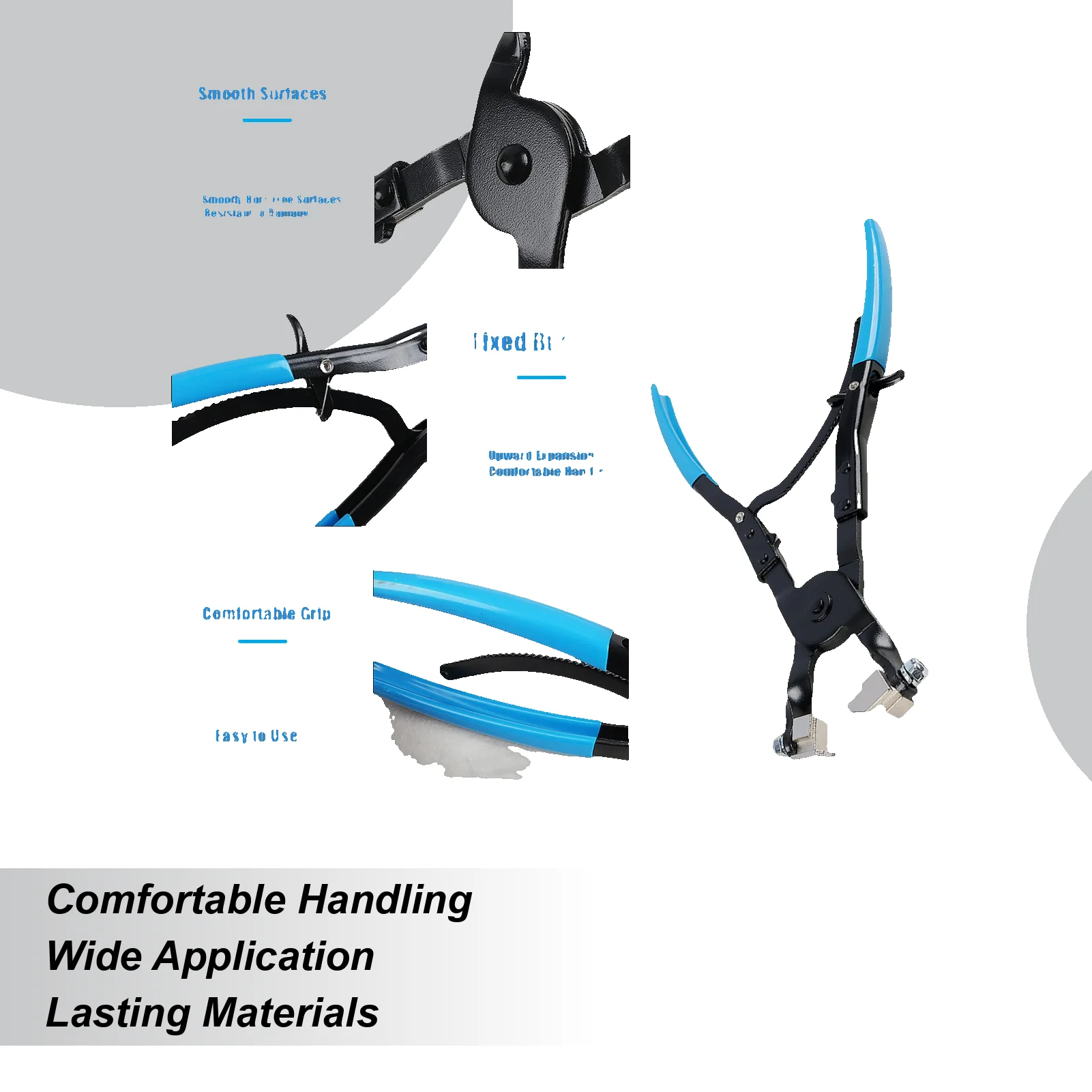 

Hose Clamp Mechanic Locking Quick-Release Heavy-Duty Professional Flexible Tools for Connector Removal Maintenance Radiator