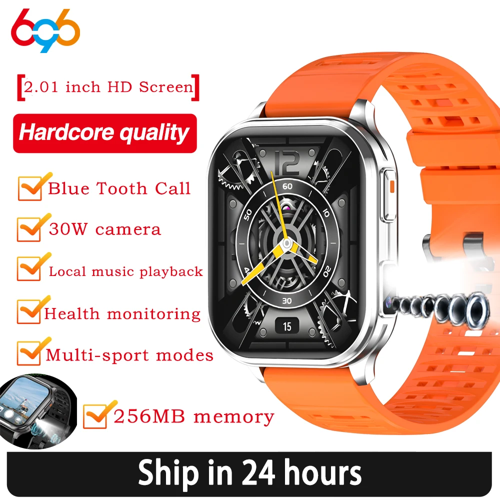 

Men Outdoor Smart Sports Watches 30W Camera Take A Photo Video Recording Music Blue Tooth Call Health Waterproof Smartwatch
