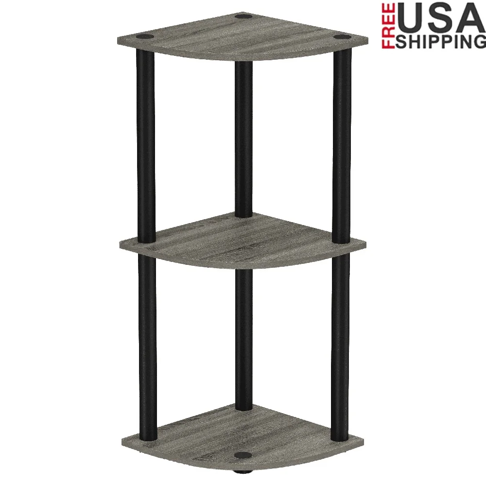 

Прочный 3-уровневый отдельно стоящий стеллаж, открытая витрина, простая сборка, экологически чистые трубки из ПВХ, деревянное хранилище