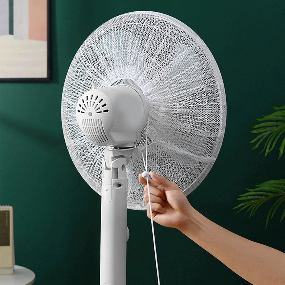 1pc 40-50cm Fan Dust Cover Anti-Pinch Hand Protection Mesh Cover Protection Net Full Cover Floor Table Fan Mesh Cover