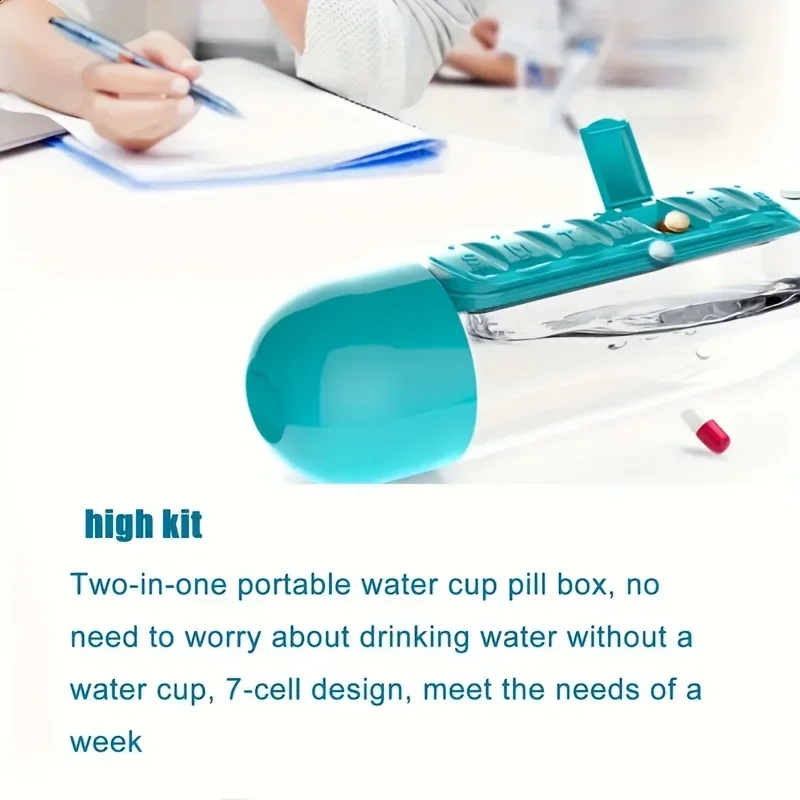 Water Bottle with Built-In Pill Box 5