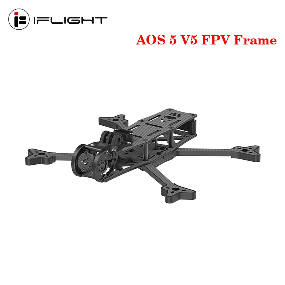 

IFlight AOS 5 V5 Frame Kit with 6mm Arm FPV Frame for O3 Air Unit HD Carbon Fiber Quadcopter Frame Kit