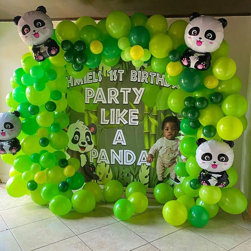 97Pcs Panda Balloon Chain Children's Anniversary Photo Air Globos Birthday Party Arch Decorations Baby Shower Supplies Kids Toys