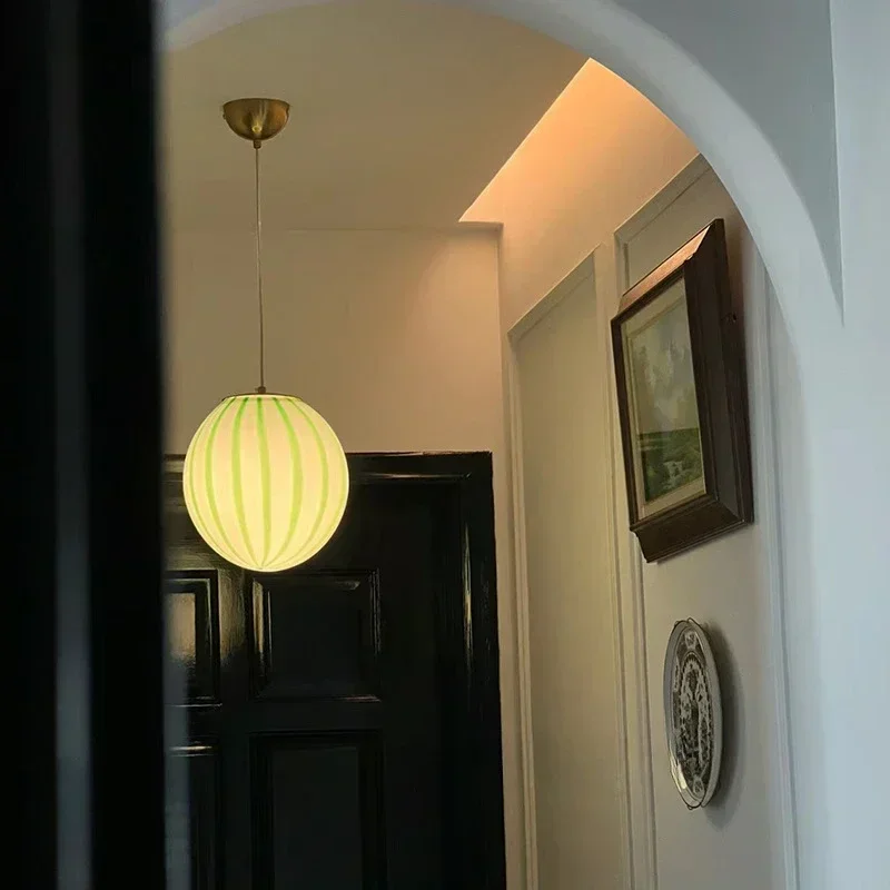 Creative Lolipop Glass Chandeliers Artistic Kid Room LED Pendant Lights Dining Table Counter Restaurant Decor Hanging Lamps