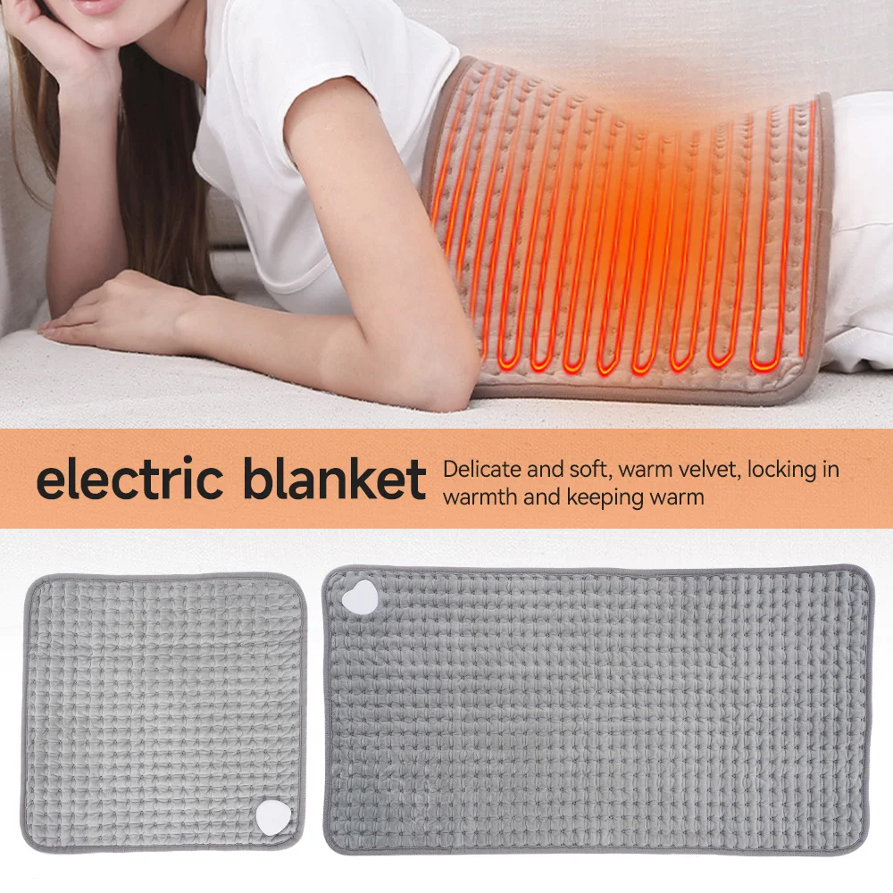 Electric Heating Pad Adjustable Temperature Heat Pad 4 Timer Settings Warm Shawl Fatigue Eliminate Home Office Warming Blanket