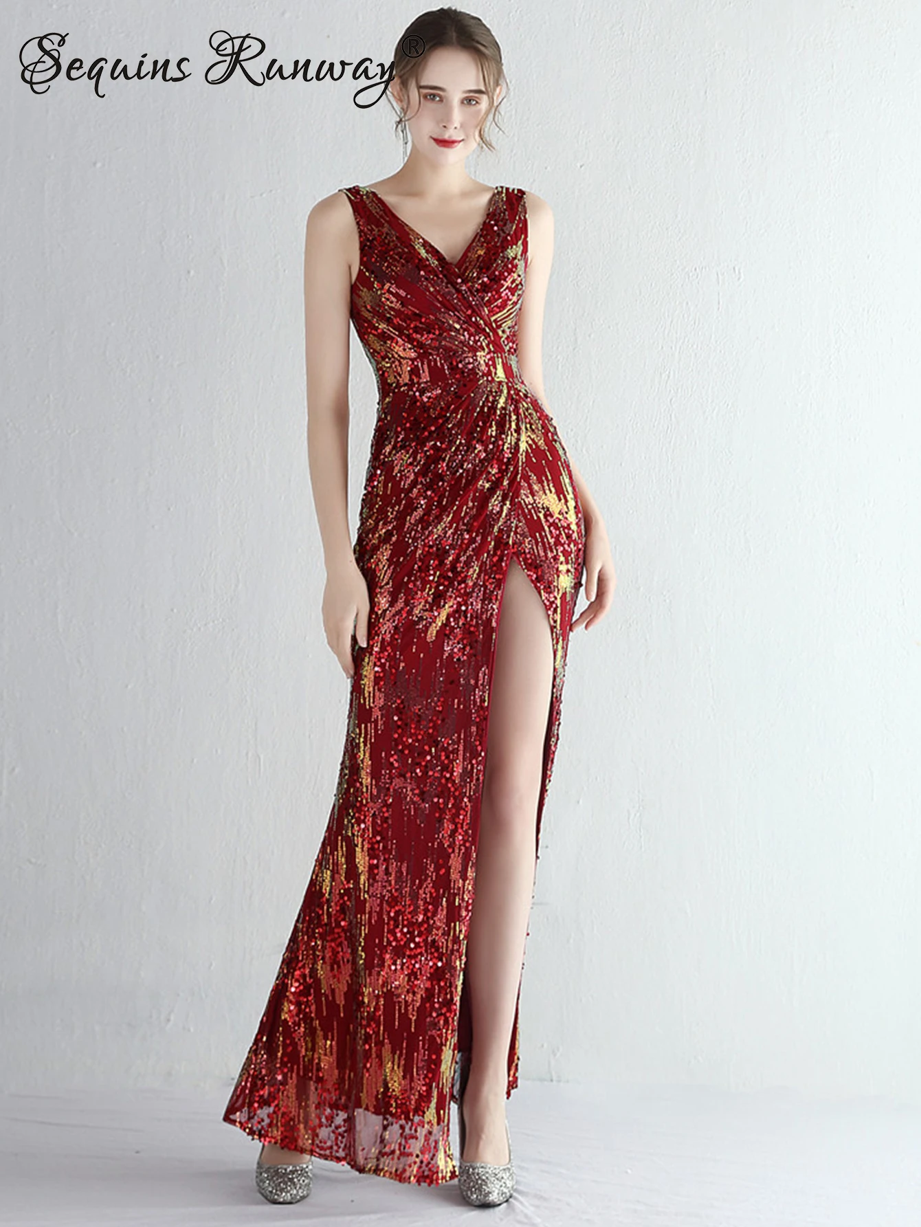 

Sexy backless black sequin summer dress women elegant birthday evening party dresses 2025 woman luxury prom long dresses vestido
