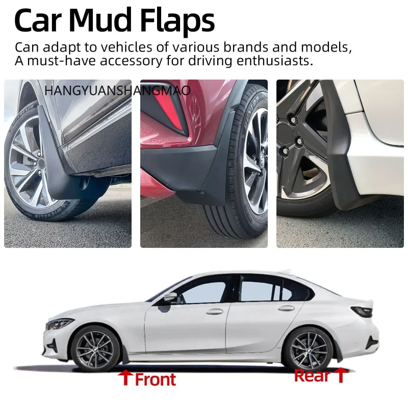 

For MINI Cooper And Cooper S F55 F56 F57 Clubman F54 Mud Flaps Splash Guards Mudguards 4pcs 2021-2023