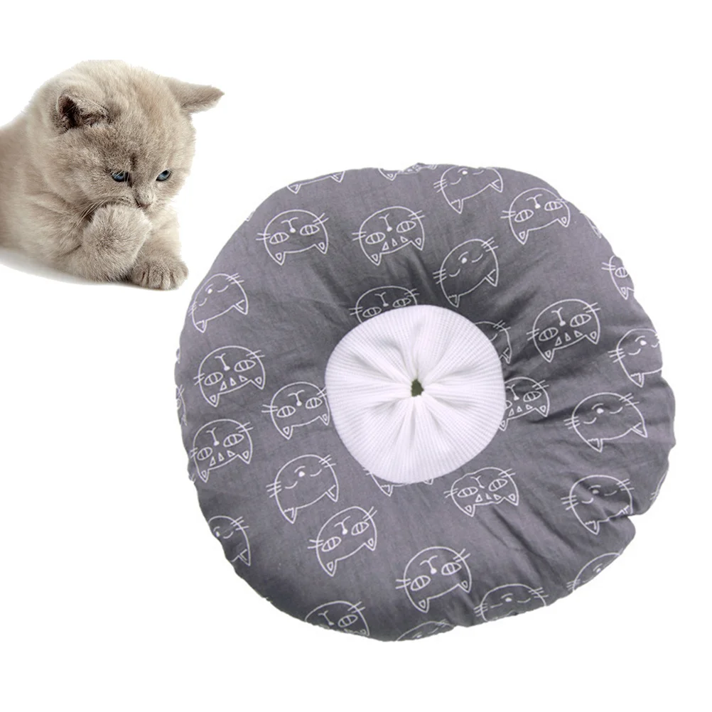 

Cat Elizabethan Grey Large Size Breathable Anti-Lick Protective Recovery Collar For Pet After Surgery Washable Lightweight