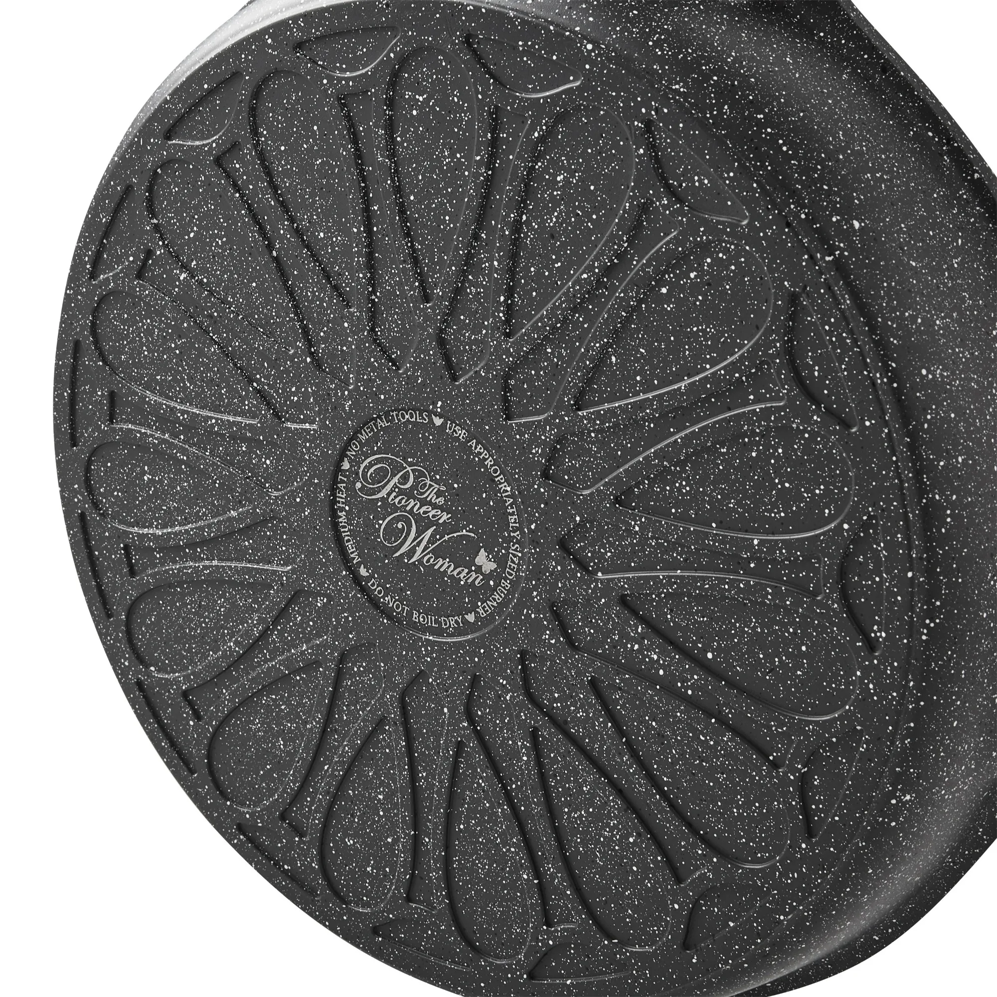 Sartén de aluminio fundido de 12", mancha de carbón