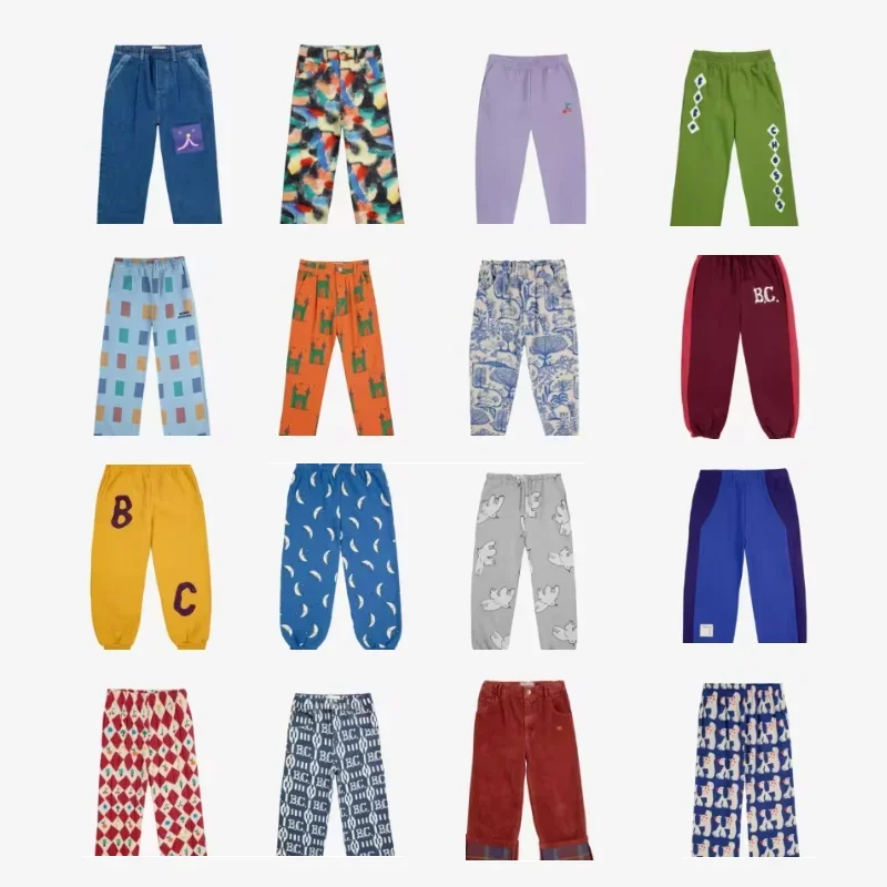 

PER-SALE (Shipment in September) 2024 BC Autumn Kids Girl Print Pants Baby Children Cotton Pants Boys Jeans Girls Winter Clothes