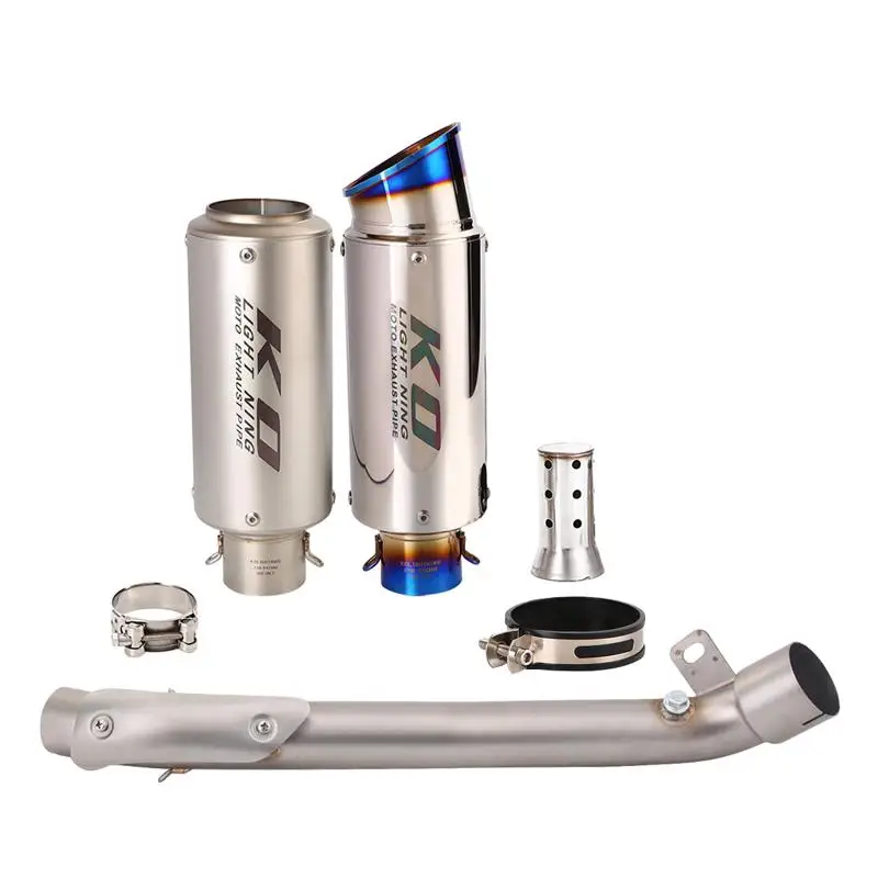 

Motorcycle Exhaust System Muffler Tail Pipe Mid Connect Tube Stainless Steel With DB Killer For Suzuki GSXR1000 2009-2011