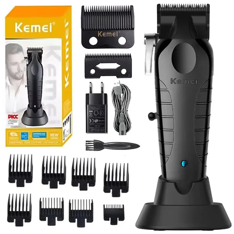 

Kemei Professional Hair Clipper For Men Adjustable Beard Electric Hair Trimmer Rechargeable Hair Cutting Machine Barber tool