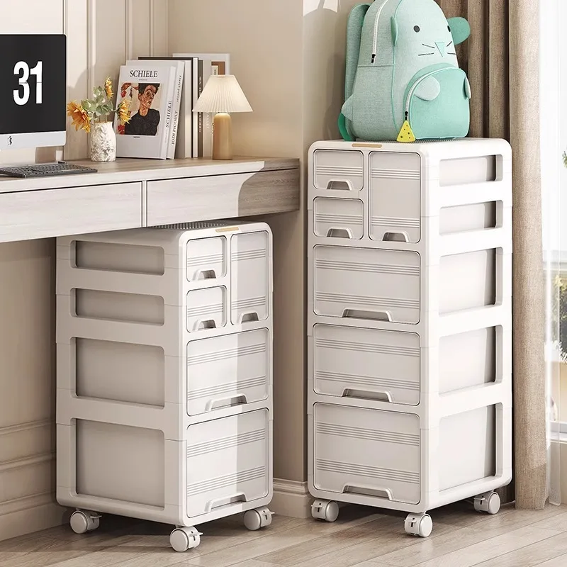 

Drawer File Storage Cabinet Office Desktop Multi-layer A4 Storage Box Student Desk Underneath Stationery Clamp Shelf