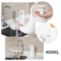 400ML Foam Dispenser Smart Soap Automatic Touchless Infrared Sensor Smart Hand Washer for Home Kitchen Bathroom