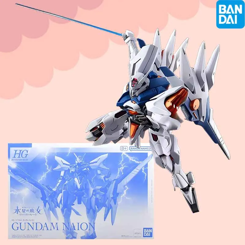 

High quality Bandai Original GUNDAM HG Series 1/144 THE WITCH FROM GUNDAM NAION Anime Action Figure Assembly Model Toys