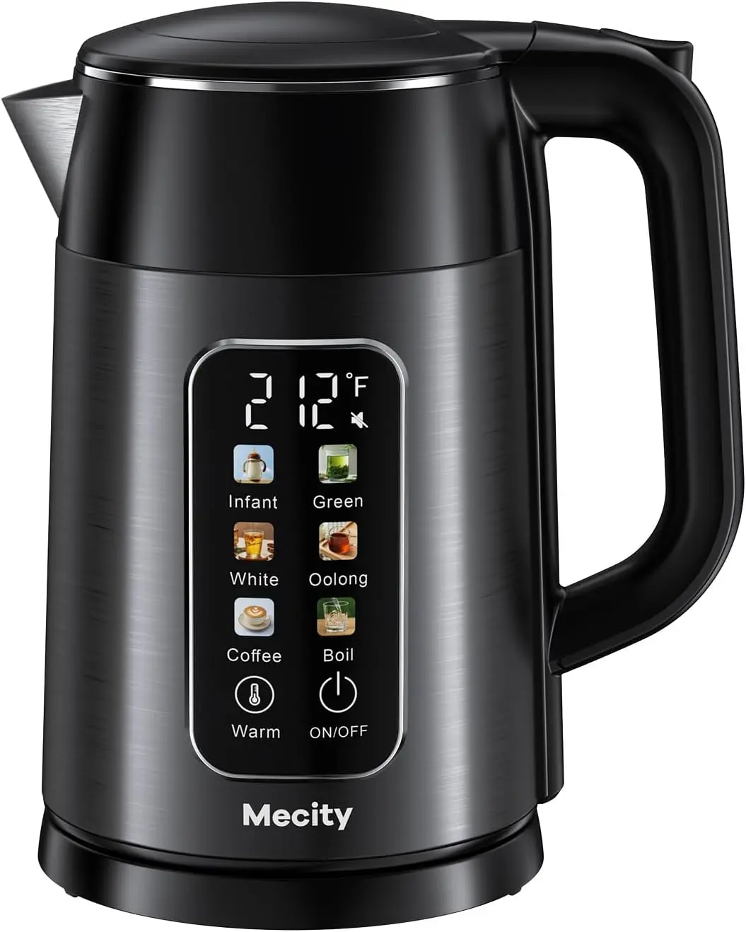 

Electric Kettle 1.7L Touch Screen with Temperature Control, No Plastic Contact, 6 Preset Programs, Keep Warm for 2 Hours