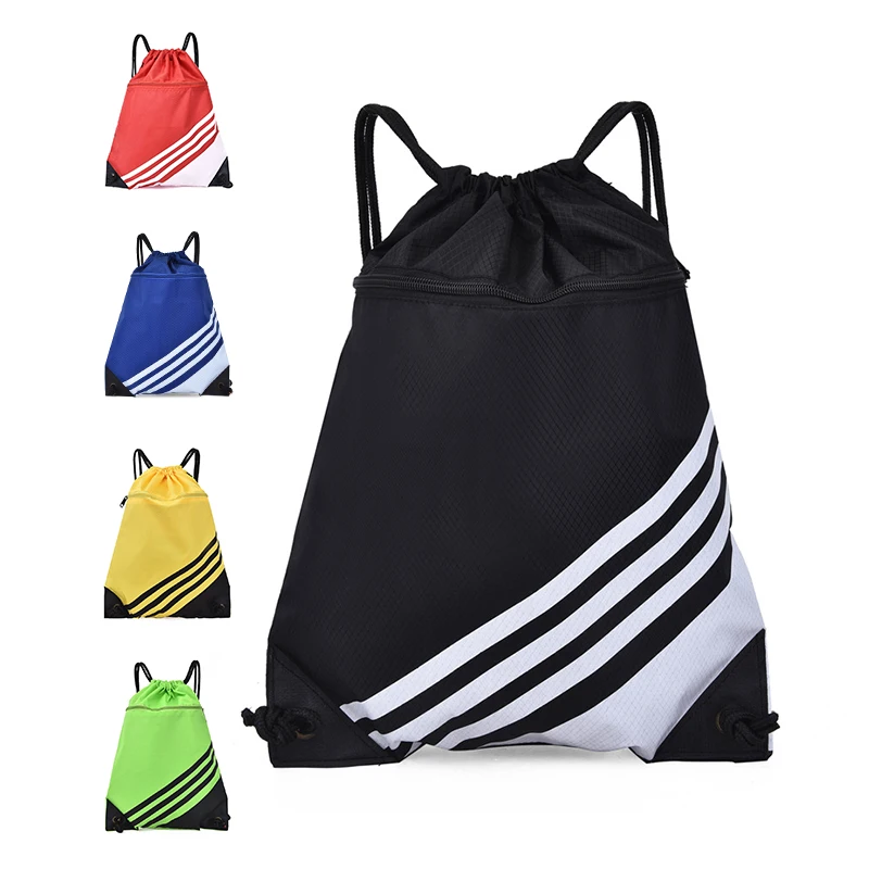 Lightweight Drawstring Sports Bag Fitness Gym Shoes Backpack Basketball Soccer Shoulder Bag Travel Bicycle Storage Bag Men Women