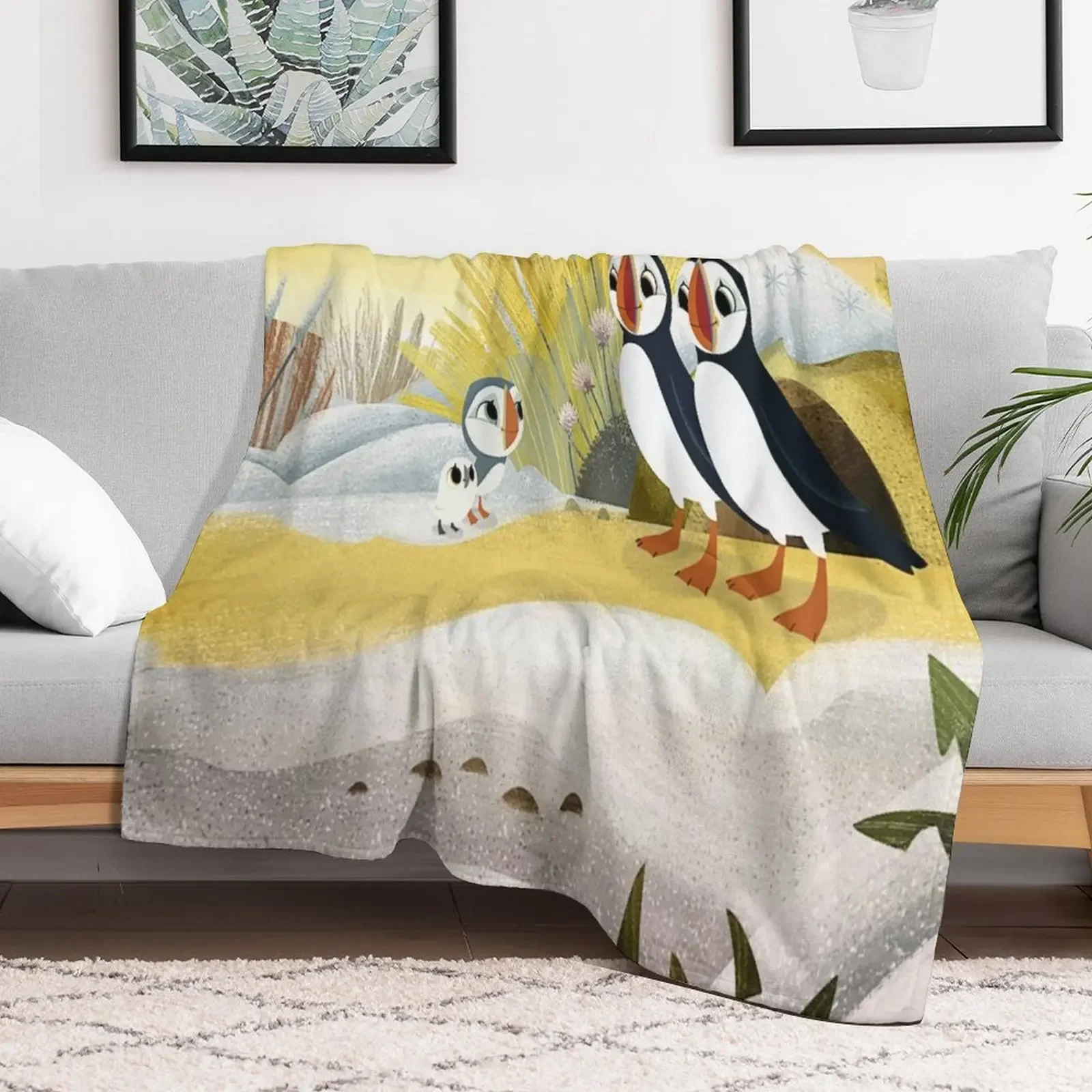 Puffin Rock gift for fans puffin rock characters Throw Blanket christmas decoration Travel Blankets