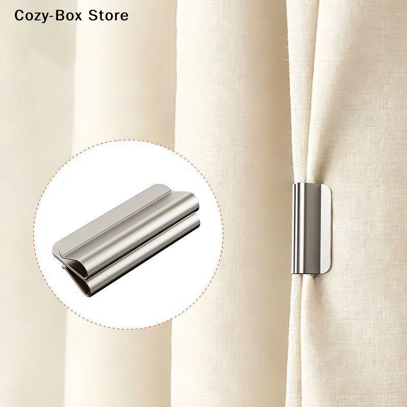 [ZY]2/4Pc Strong Magnetic Curtain Clips For Prevent Light Leaking Keep Curtain Closed For Home Bedroom Office Curtain Draperies