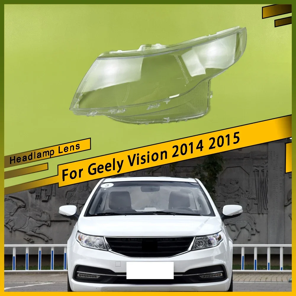 

For Geely Vision 2014 2015 Car Transparent Lampshade Head Light Lamp Cover Glasses Lamp Shade Headlight Shell Cover Lens Parts