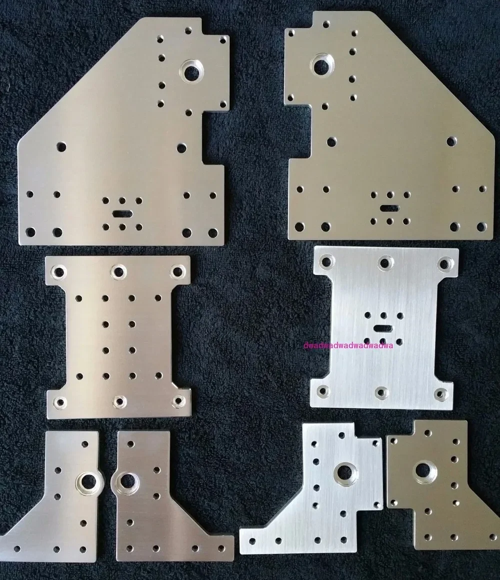 Funssor set of 8 Aluminum Gantry Plates kit for Kyo's  CNC machine Kyo  DIY CNC aluminum Plate set