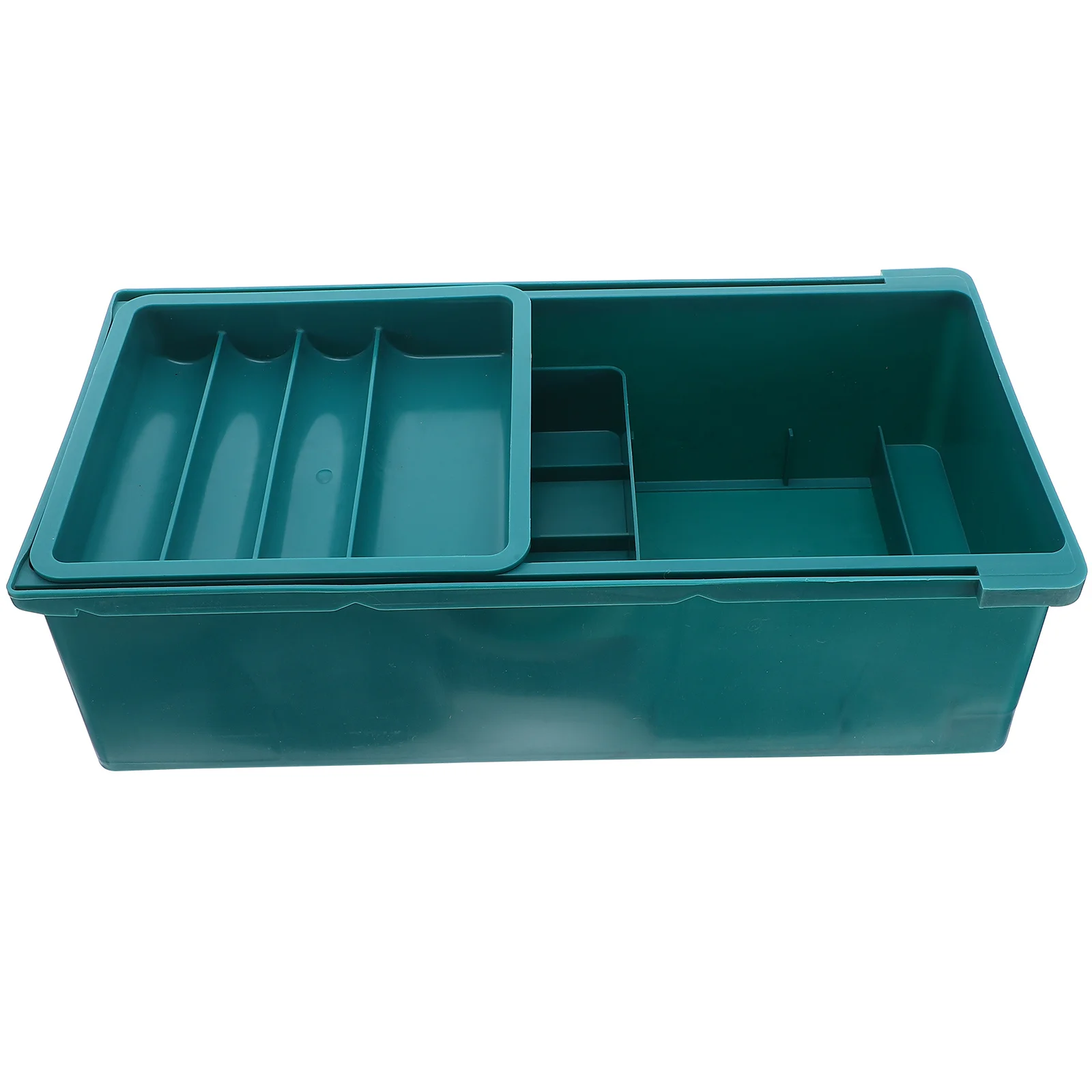 

Under Desk Drawer Storage Box Three-Layer Multi-Purpose Organizer for Tools Crafts Desktop with Compartments Small Drawer Box