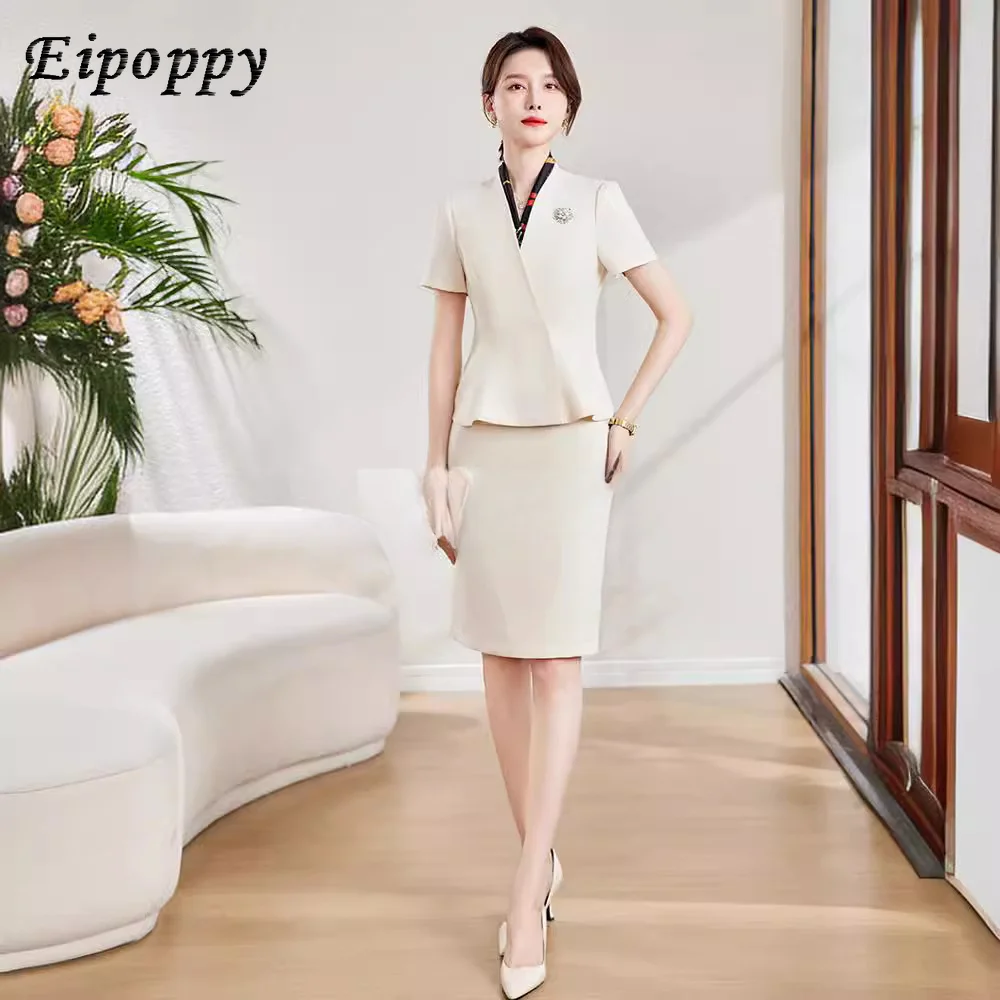 Women's thin short sleeved fashionable workwear suit