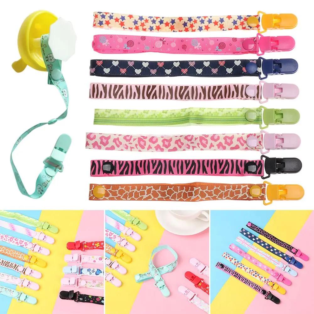 1pc DIY Colorful Adjustable Length Anti-drop Rope Chew Toy Nipple Strap Baby Teething Dummy Clips Pacifier Chain Soother