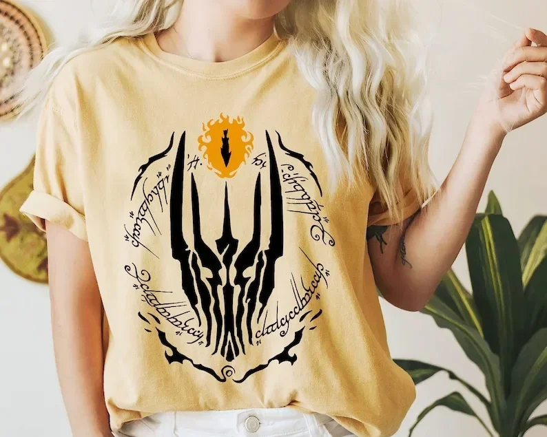 The One Ring Tshirt, Sauron Eye LOTR Inspired Shirt, LOTR Shirt, Gift for LOTR Fan, Tolkien Fan Gift, Book Lover Shirt