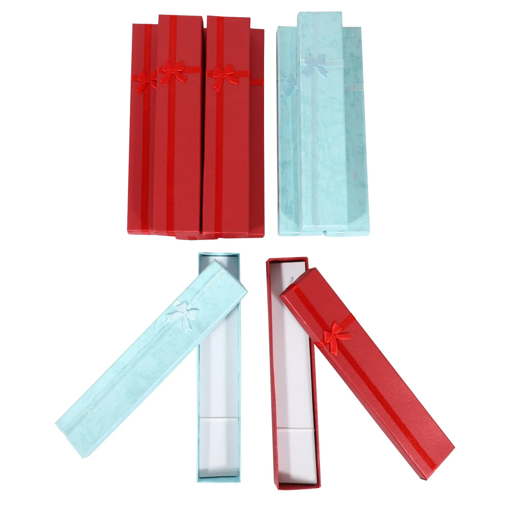 

ABWR-50 X Elegant Luxury Gift Boxes Long Rectangular For Jewelry Presentation Necklaces