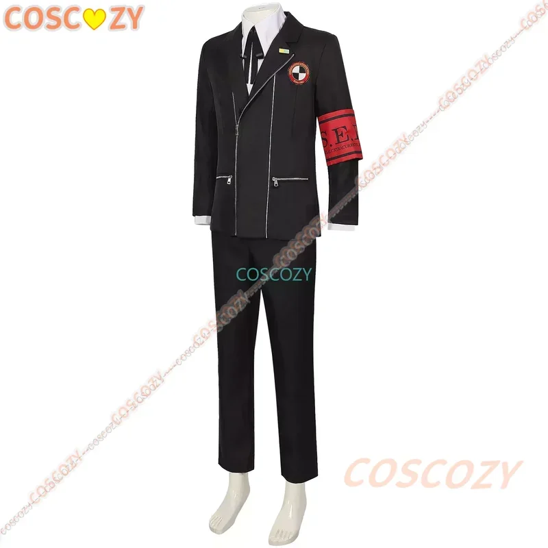 Костюм для косплея из игры P3 Makoto Yuki, парик геккоукана, школьная форма с вышивкой, черный костюм, брюки, рубашка, Ежедневное ношение, подарки