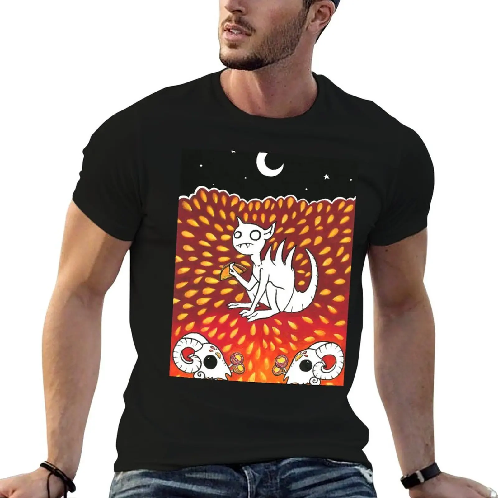 Camiseta Chalupa-Cabra, camiseta de algodón para hombre, camiseta de diseñador, camiseta personalizada