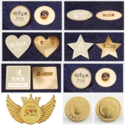 Badges Professional Custom Magnet Metal Badge Brooch Cartoon Creative Customized Metal LOGO DIY Pins Accessories Custom Gift
