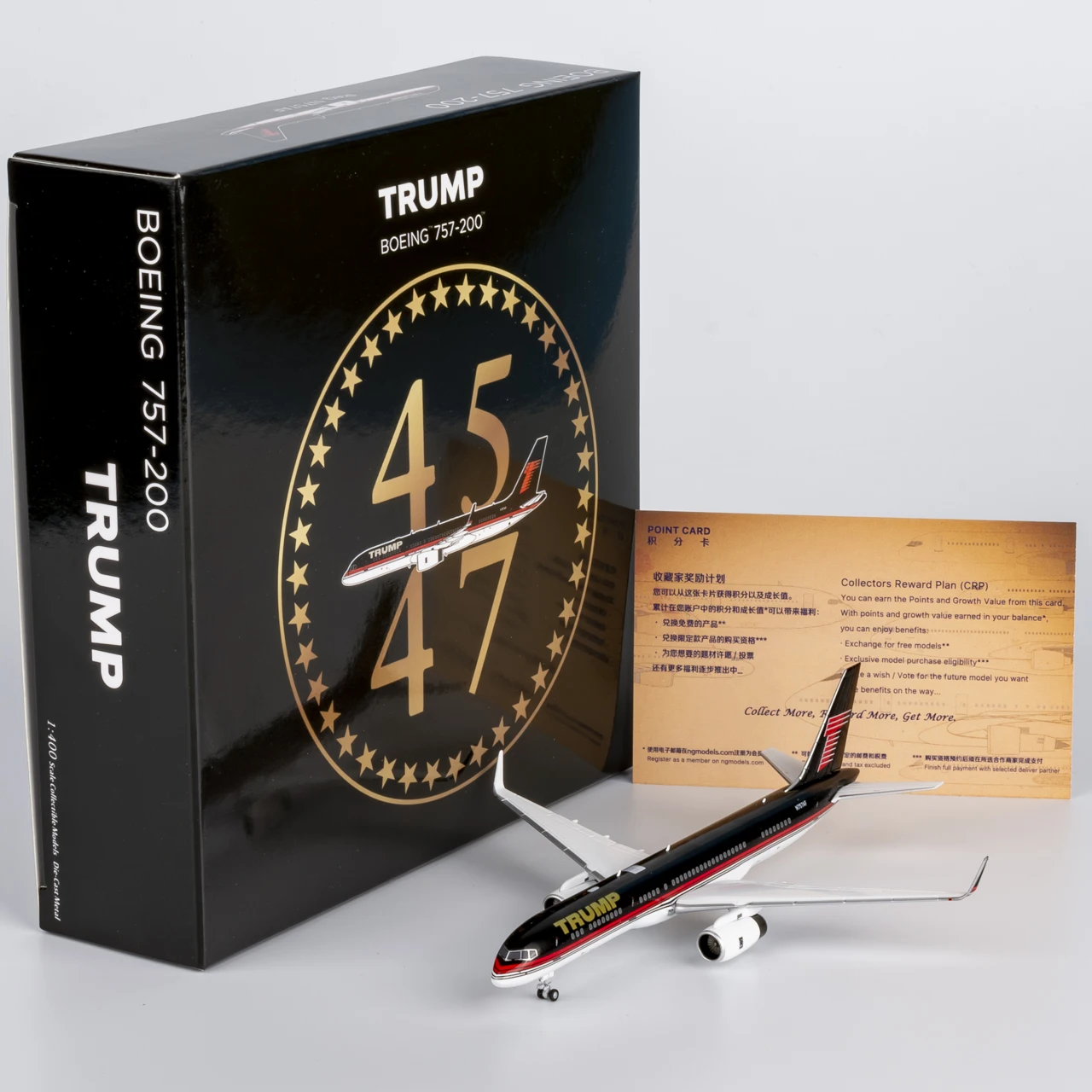 

53209 Alloy Collectible Plane Gift NG Model 1:400 The Trump Organization Boeing B757-200 Diecast Aircraft Jet Model N757AF