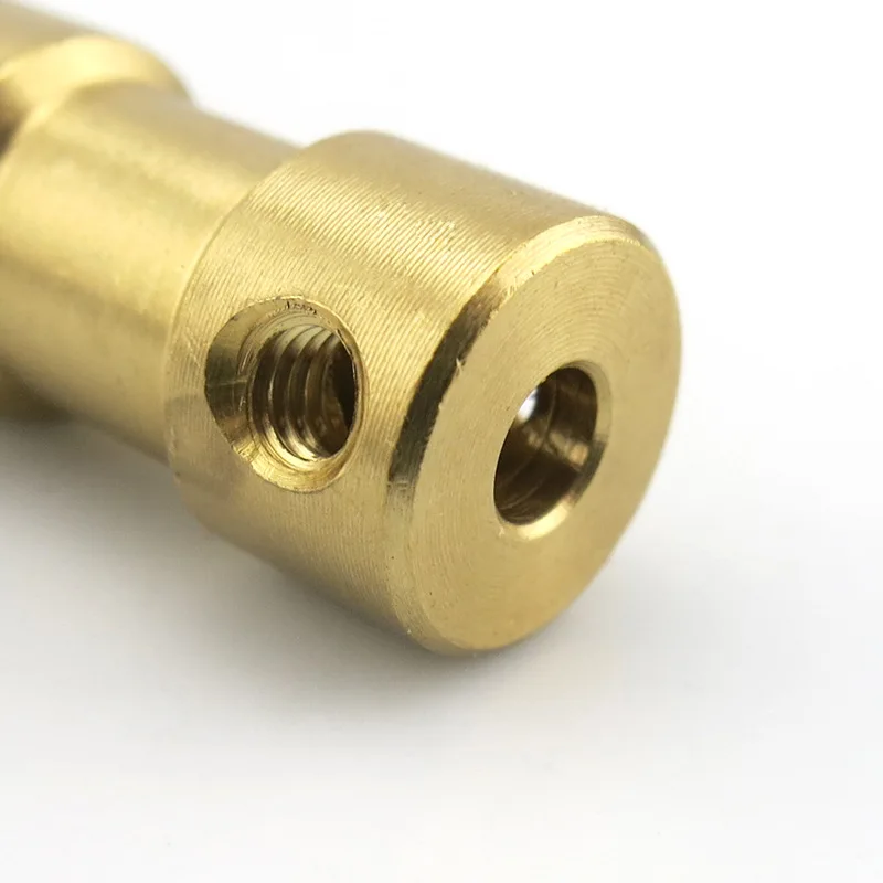 Brass Rigid Motor Shaft Coupling Coupler Motor Transmission Joint Connector Sleeve Adapter 2mm 2.3mm 3mm 3.17mm 4mm 5mm 6mm