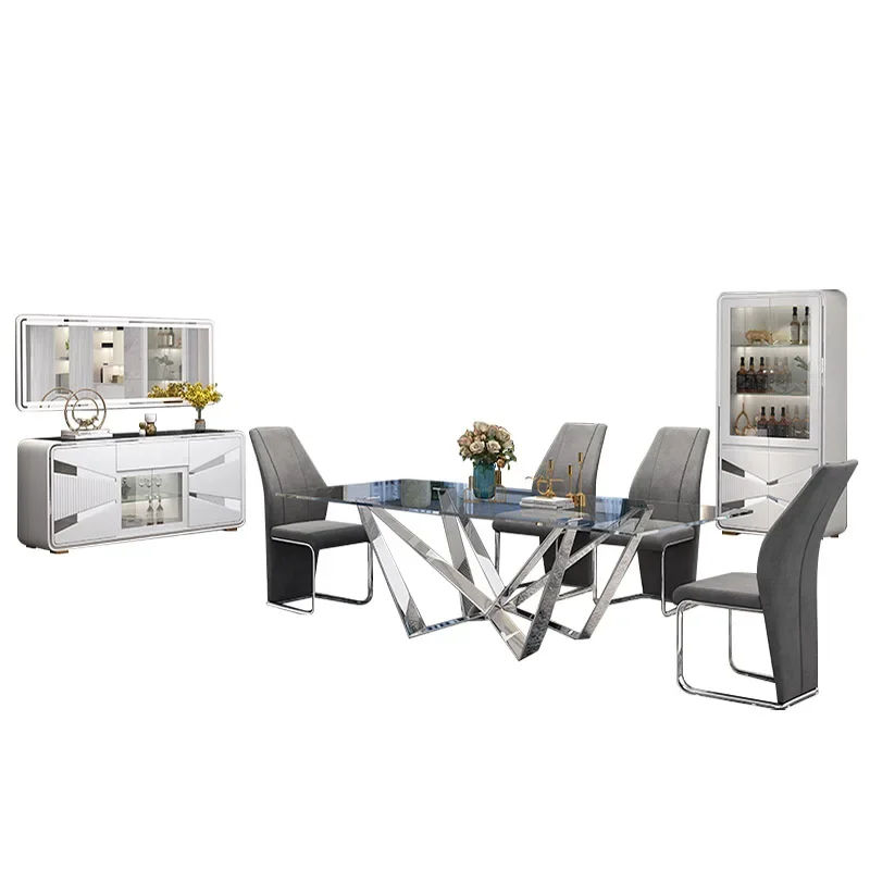 

# New Kitchen Gold Dining Table Complet Set Modern 8 Cadeiras 6 Chairs Livining Room Furniture