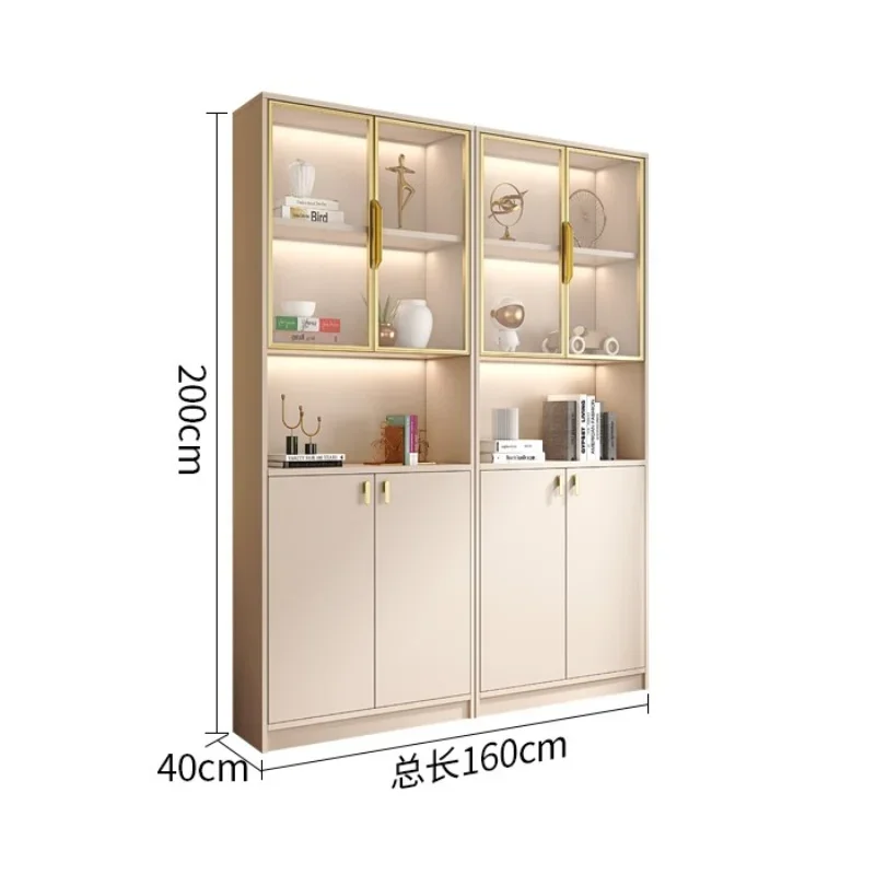 Luxury Liquor Wine Cabinets Wooden Restaurant Home Simplicity Wine Cabinets Wall High Mueble Licorera European Furniture QF50JG